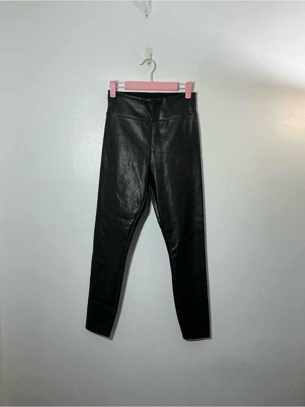 Abercrombie & Fitch Black Faux Leather Leggings Size Small